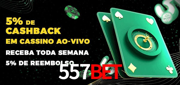 Promoções do cassino ao Vivo 557bet